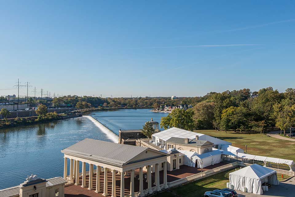 View of the Schuylkill River in Art Museum, Philadelphia, PA