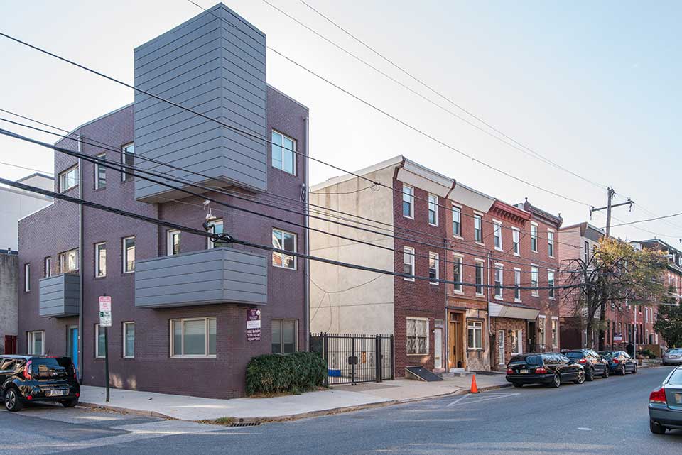 Condos and row houses in Northern Liberties, Philadelphia, PA
