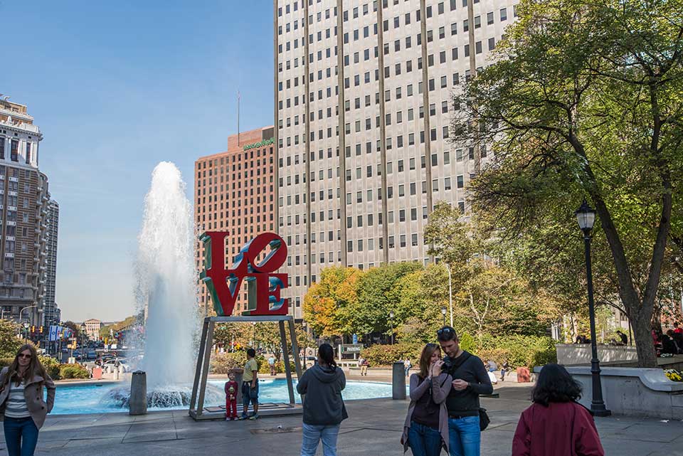 LOVE sign in Philadelphia, PA