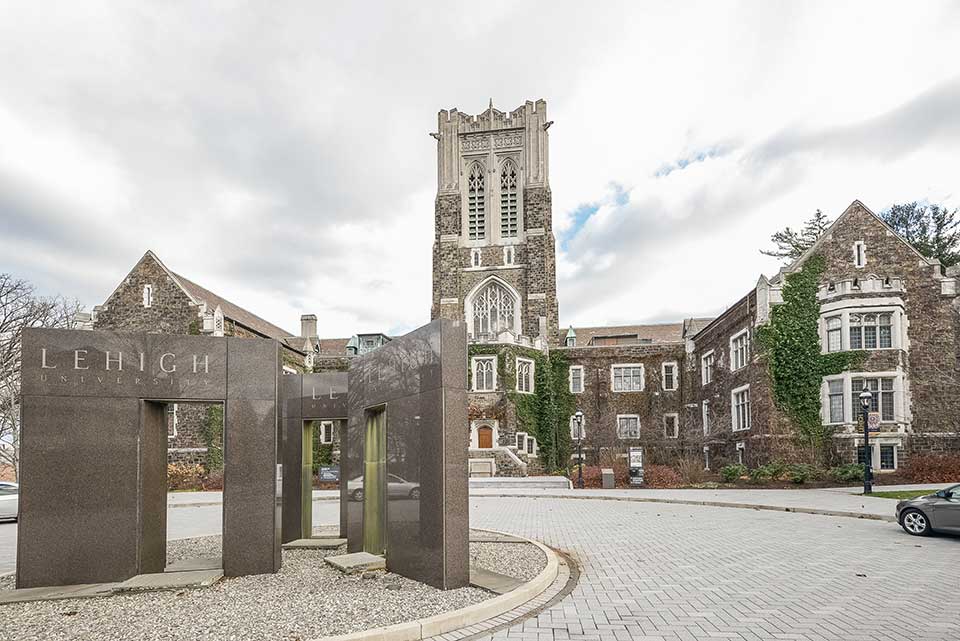Entrance to Lehigh University in Bethlehem, PA