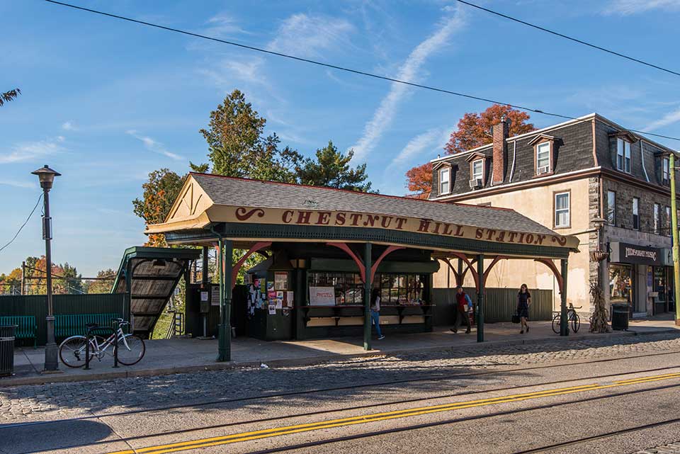 Chestnut Hill Station in Chestnut Hill, Philadelphia, PA