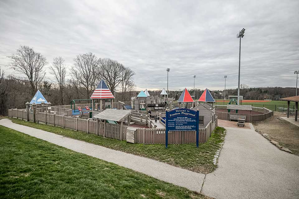Freedom playground in Haverford, PA