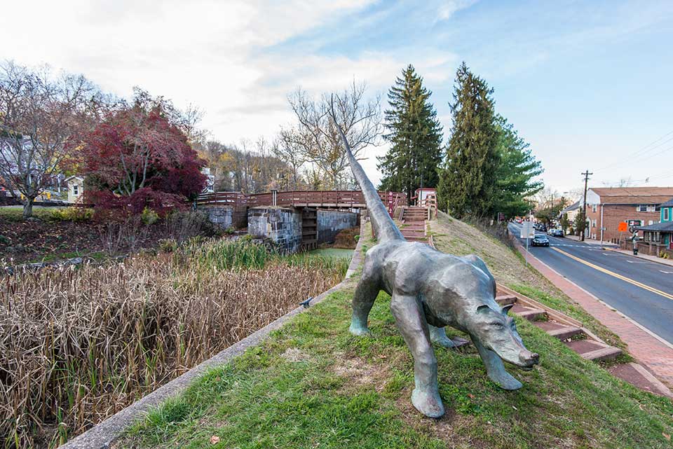 Animal sculpture in New Hope, PA