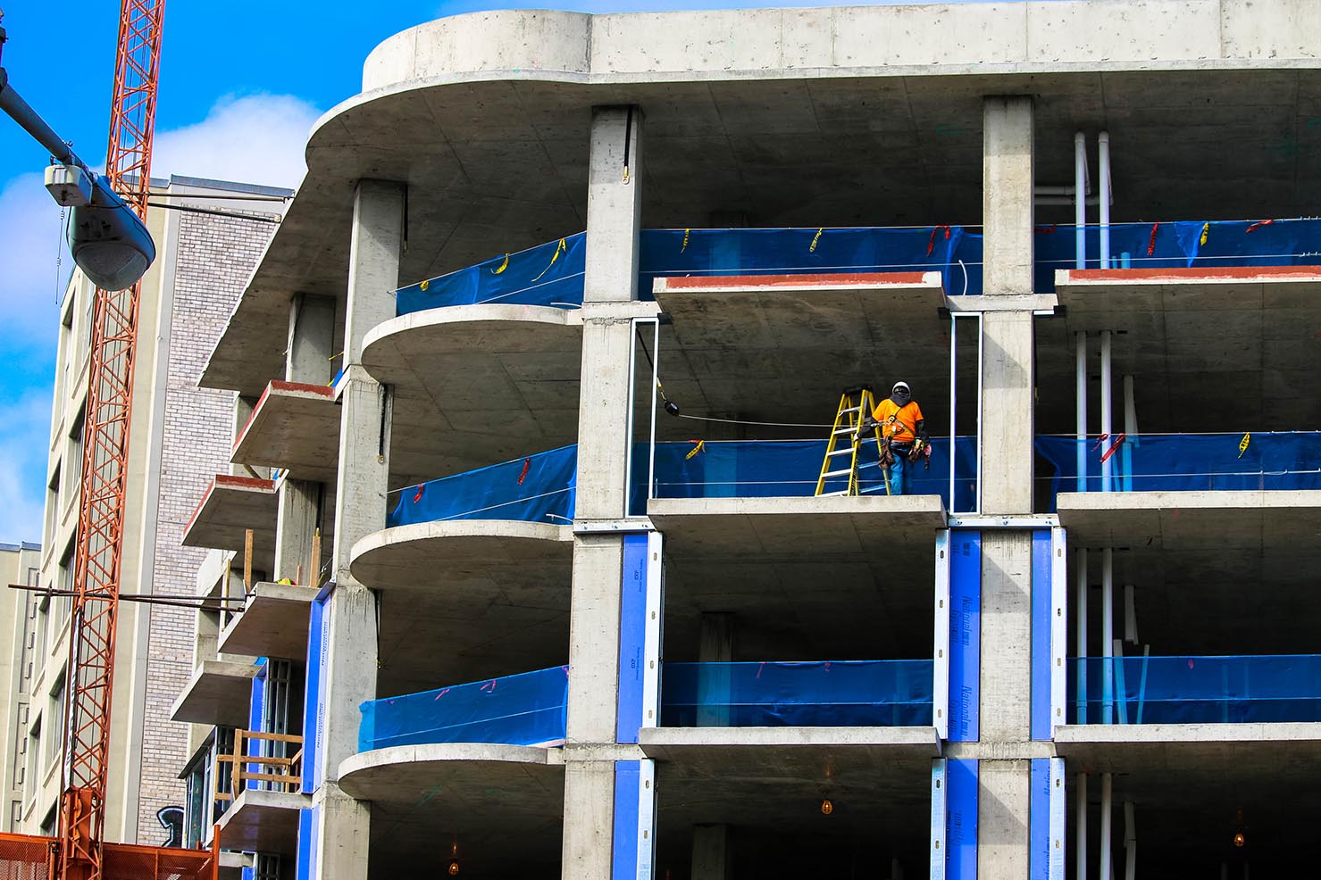 Building construction in Logan Circle, Washington, D.C.